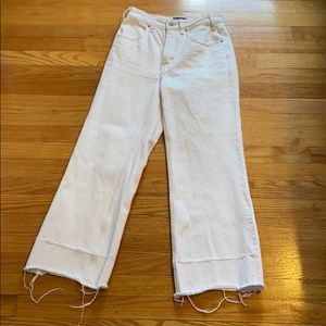 NW white gaucho jeans